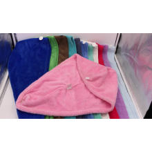 Turbante de secagem mágico do cabelo da torção de Microfiber da qualidade superior da categoria / toalhas secas do cabelo com baixo preço
